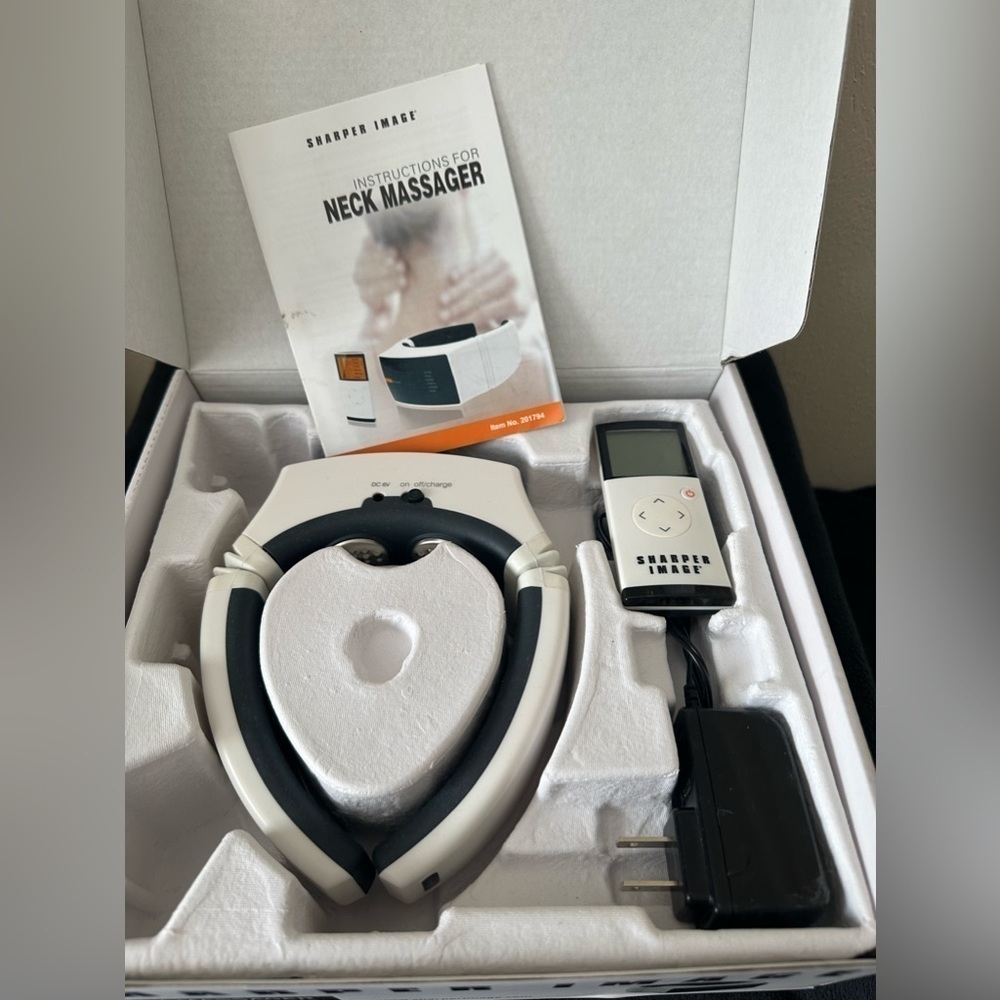 Sharper Image Neck Massager with Wireless Remote